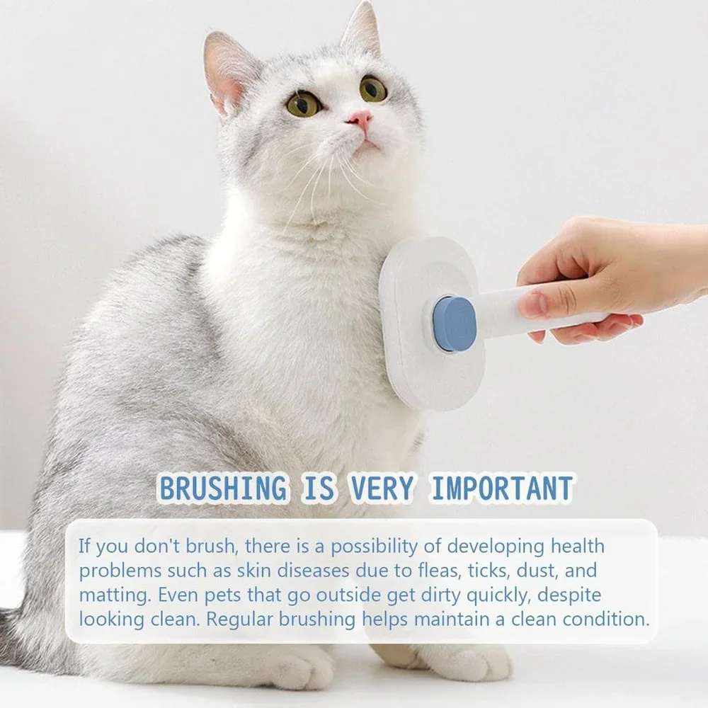 NEW Self Cleaning Cat Brush